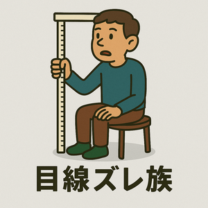 座高が高すぎて、目線がみんなと合わない「目線ズレ族」の苦悩。