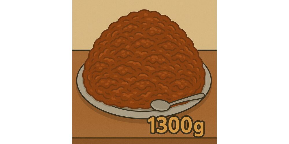 「まさかの展開！1300gハヤシライスの中からアサリがザクザク」